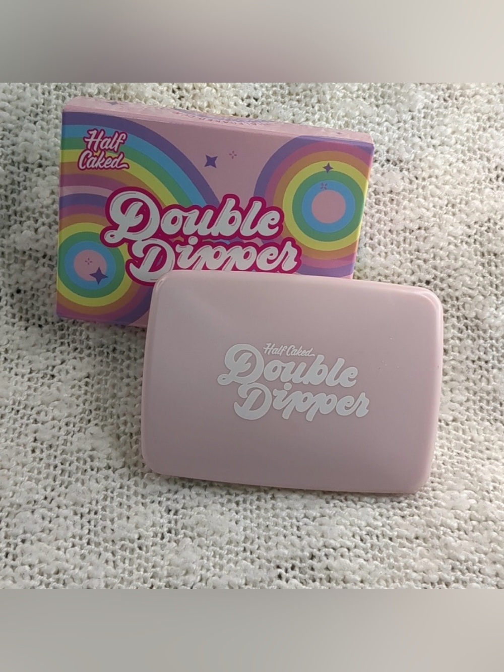 HalfCaked Double Dipper Pink Eyeshadow/Blush Palette • Miami Beach